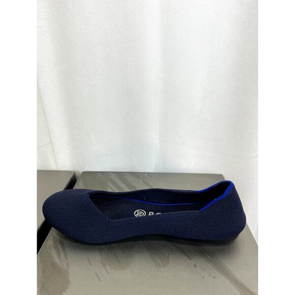 ROTHY'S Womens The Round Toe Navy Blue Ballet Flats Slip On Classic Shoes Size 7 - Picture 5 of 10
